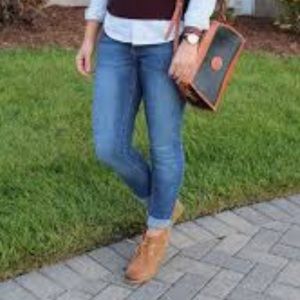 Dolce Vita size 7 1/2 wedge ankle booties. Brown/tan.